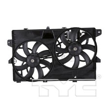 One New TYC Dual Radiator and Condenser Fan Assembly 622040 CT4Z8C607B