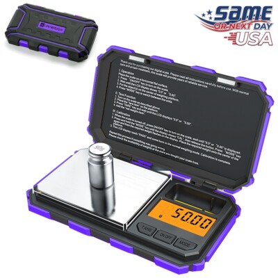 PURPLE Uniweigh Digital Pocket Scale 200g x 0.01g Jewelry Gold Gram Karat Weight