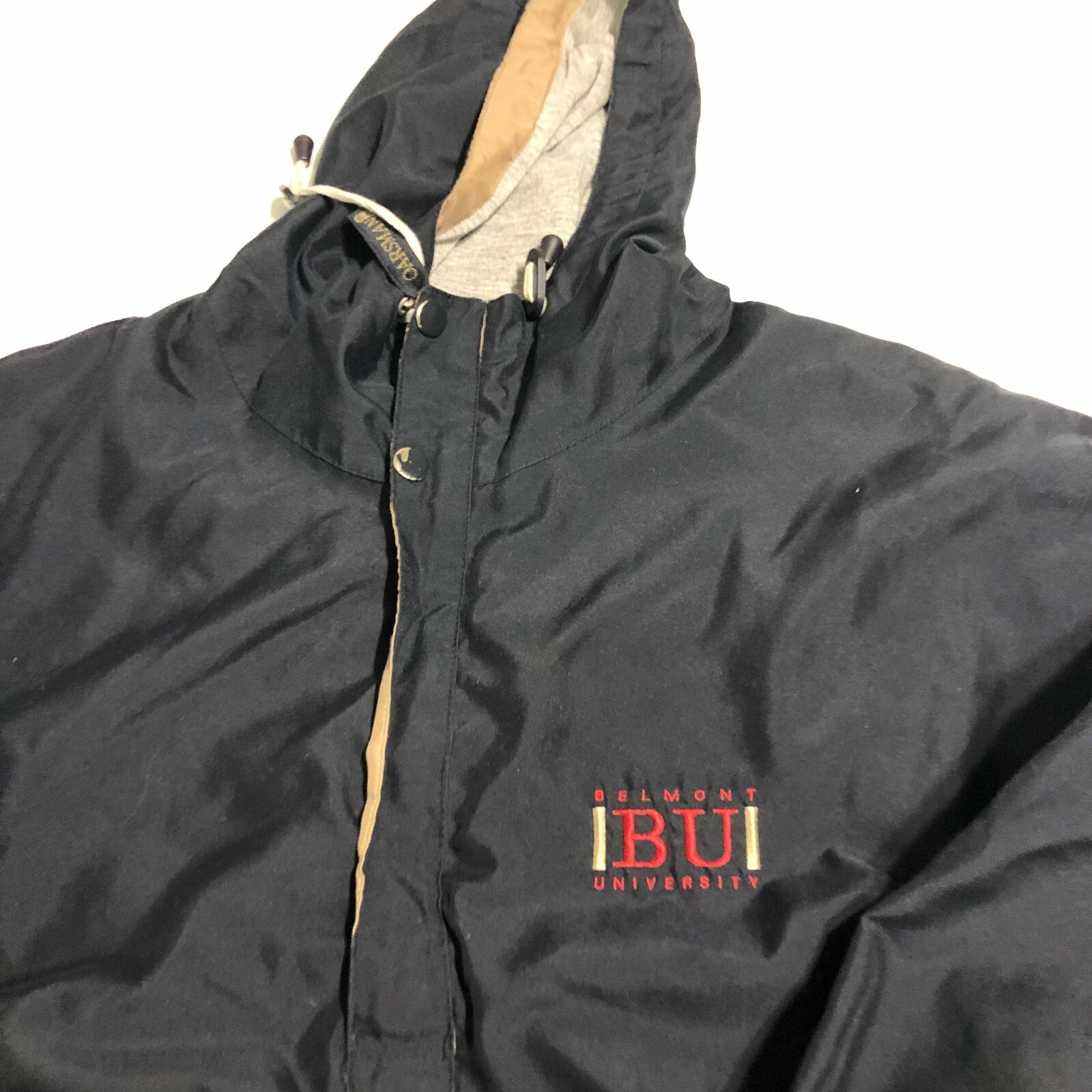FILA Belmont University Remi Giacca Cappotto Uomo Medium Navy 1 2 Zip Cappuccio FLAW