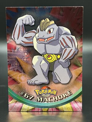 #67 machoke pokemon card Pokemon Card - Machoke #67 - Black Logo - Topps Series 1 - Holo