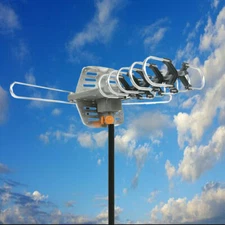 360° UV Dual-band Outdoor Antenna 990Mile HDTV 1080P 4K Amplified Digital UHF US