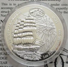 Rwanda 50 Amafaranga 2021 Ships Sedov 1 oz Silver Proof