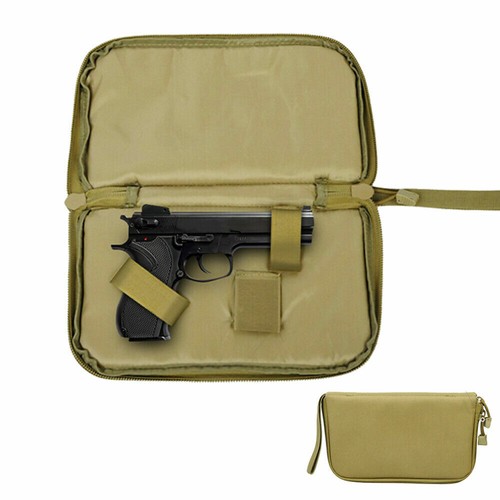 New Hunting Tactical Army Padded Pistol Handgun Storage Carry Case Pouch Gun Bag - Picture 2 of 13