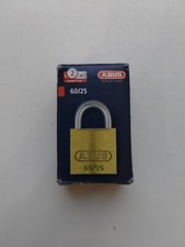 Abus 60/25 25mm Brass Padlock With Two Keys