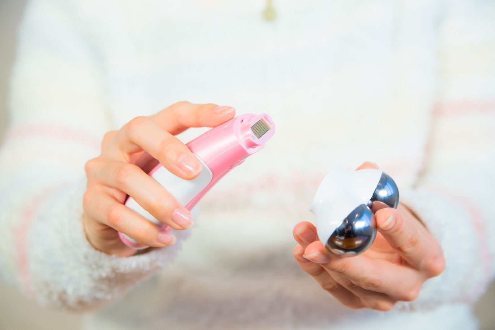 Microcurrent Face Lift 3 Attachments At Home Face Toning Device