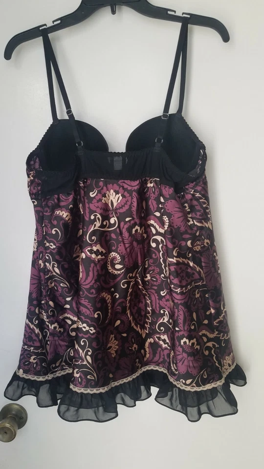 Apt 9 фиолетовый черный Кокетливое белье размер XL - Изображение 2 из 3