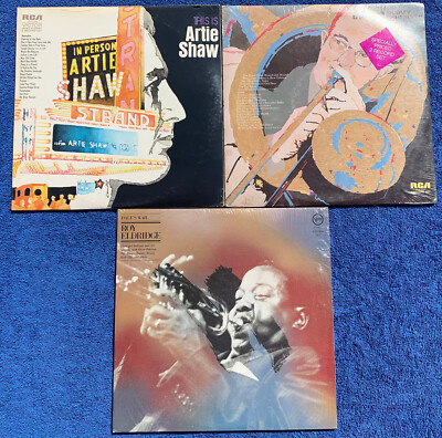SEALED!! Roy Eldridge, Artie Shaw, Tommy Dosey, Vinyl LPs all Double LP NEW!