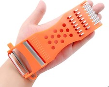 Multifunction Plastic Frame Vegetable Fruit Grater Slicer Peeler Metal Scraper