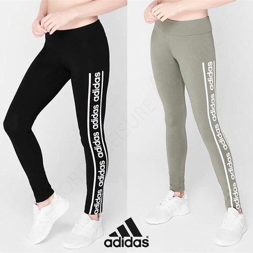 ADIDAS WOMENS LEGGINGS Donna Yoga Palestra Fitness Pantaloni Taglia 10 12  14 16 18 S M L | eBay