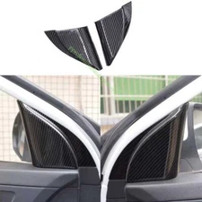 For Hyundai Elantra 2017-2020 ABS Carbon Fiber A Post Front Triangle Cover 2pcs