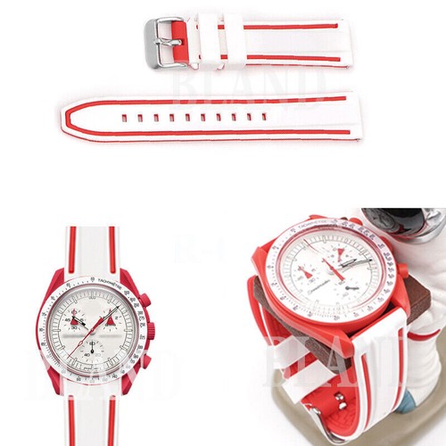 Correa de reloj con correa de goma para Omega X Swatch MoonSwatch Speedmaster Seamaster - Imagen 21 de 31
