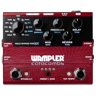 New Wampler Catacombs - Reverb & Delay Compact Pedal Without Compromise
