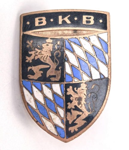 Bayern, Bayerischer Kriegerbund, Mitgliedsabzeichen "B.K.B.", emailliert, 32 mm, - Bild 1 von 3