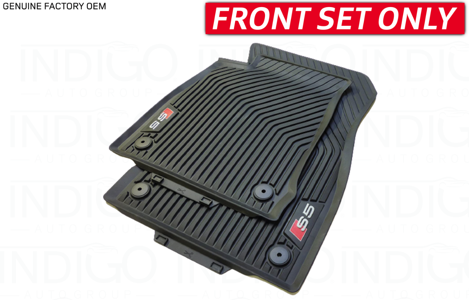 Genuine OEM Front AllWeather Rubber Black Floor Mat Set For Audi S5 20182023 eBay
