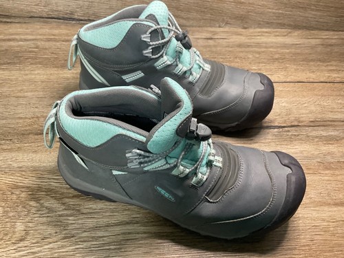 New Kid’s size 6 Ridge Flex Mid Waterproof Hiking BOOTS Grey Casual .