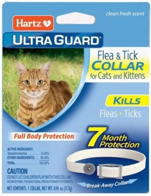 BRANDED Hartz UltraGuard Flea & Tick Collar for Cats & Kittens