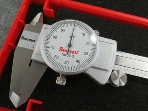 STARRETT 3202-6 Dial Caliper, Stainless Steel, 0-6" Range, .001" Grad, #61467 - Picture 2 of 2