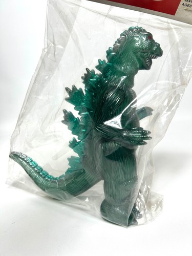 Figura Vinilo Marusan 2005 Godzilla Verde Transparente 9" Sofubi Kaiju Sin usar, en Caja con Bolsa de Cabezal - Imagen 4 de 21