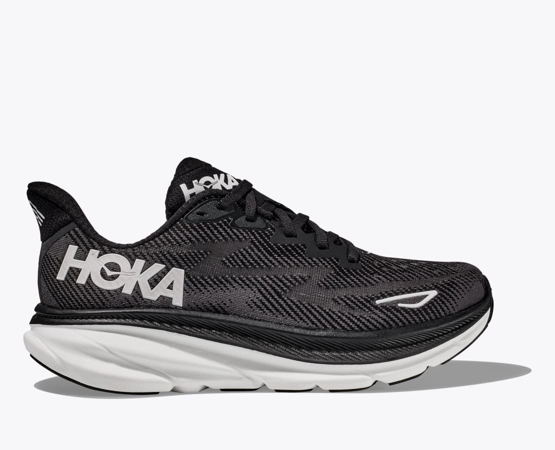 Hoka Clifton 9 WIDE men - col.BWHT(Black/White)