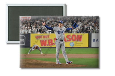 Walker Buehler 2024 World Series LA Dodgers 2'' x 3'' Refrigerator / Locker Magnet