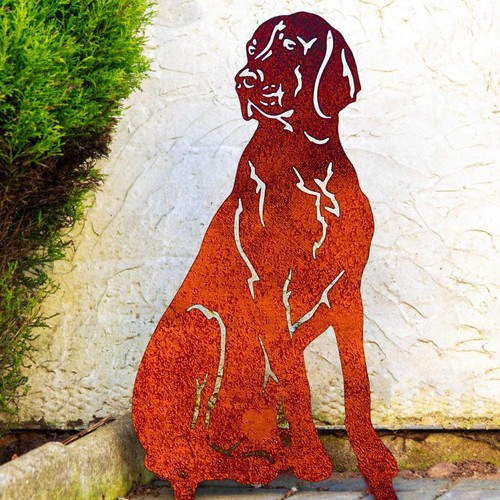 Dog Garden Memorial Grave Marker Plaque Stone Statue Vizsla Weimaraner Ashes Urn - Picture 12 of 43