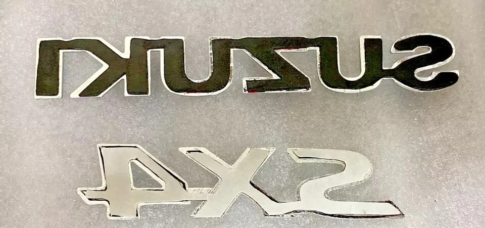 Fits Suzuki SX4 Rear Emblem Badge Set 06-13 2006-2013 (OEM) Foto 2 de 2