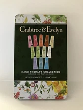 Crabtree & Evelyn~Hand Therapy Collection~Beautiful Gift Tin~12 x 0.9 oz Tubes