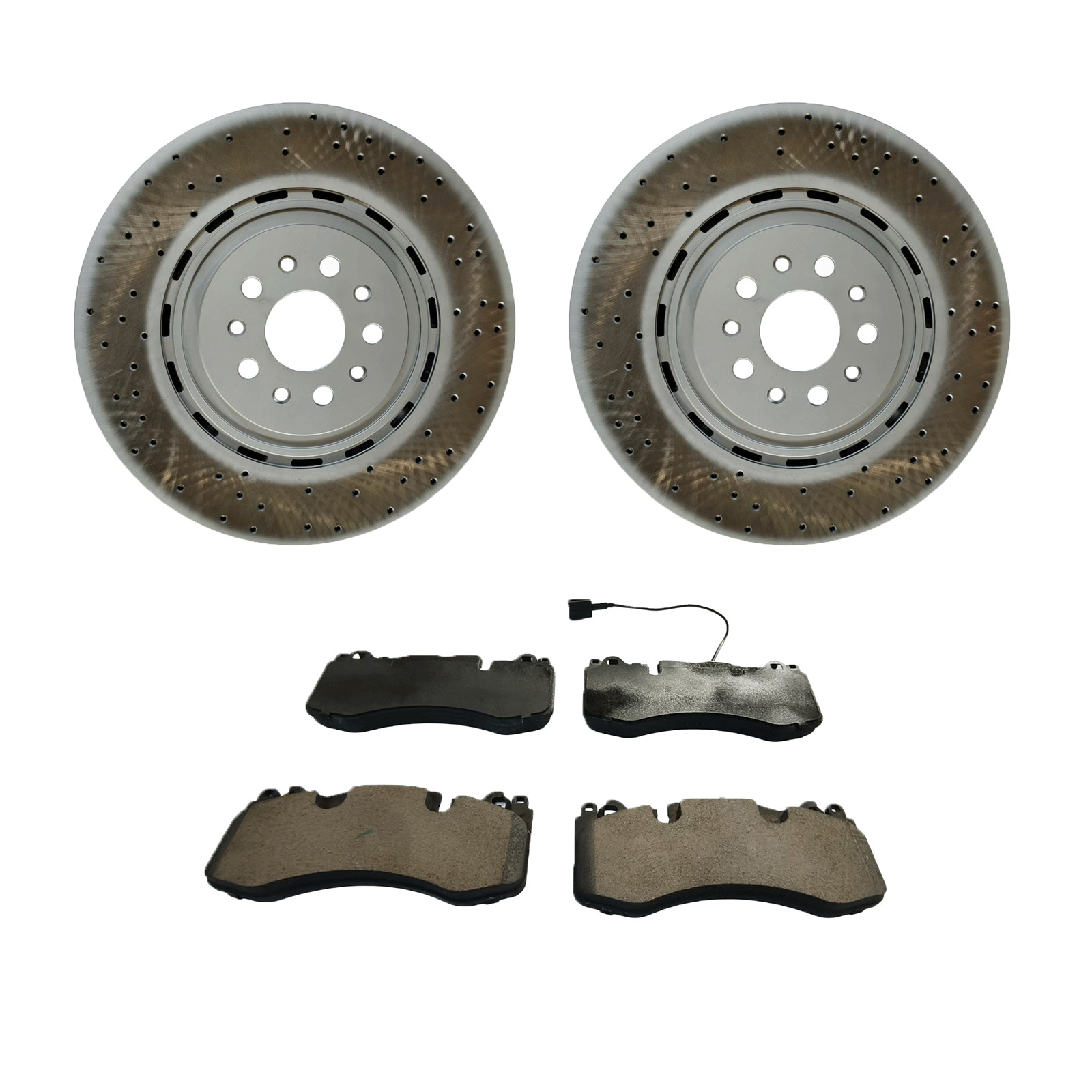NEW For Maserati Levante 2017-2022 front brake pads and rotor drills