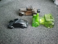 Cars, Beetle, Veteran Car, Sterling Six Avon Vintage Collectors Bottle