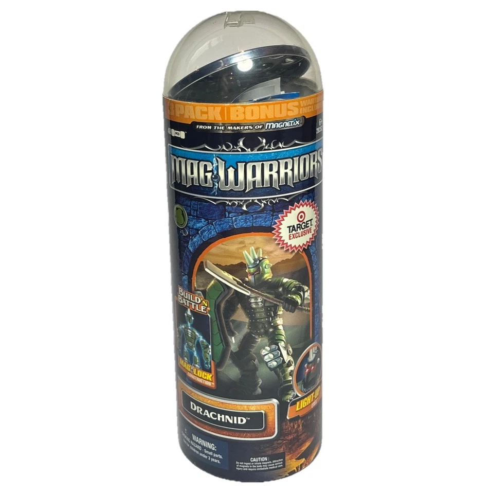 MEGA BLOKS MAG WARRIORS DRACHNID AND CRYMSON + BONUS TARGET EXCLUSIVE RARE NIB - Image 2 of 4