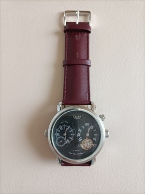 TRIAS Dual Time Germany T21619 Automatik Uhr gebraucht wie neu