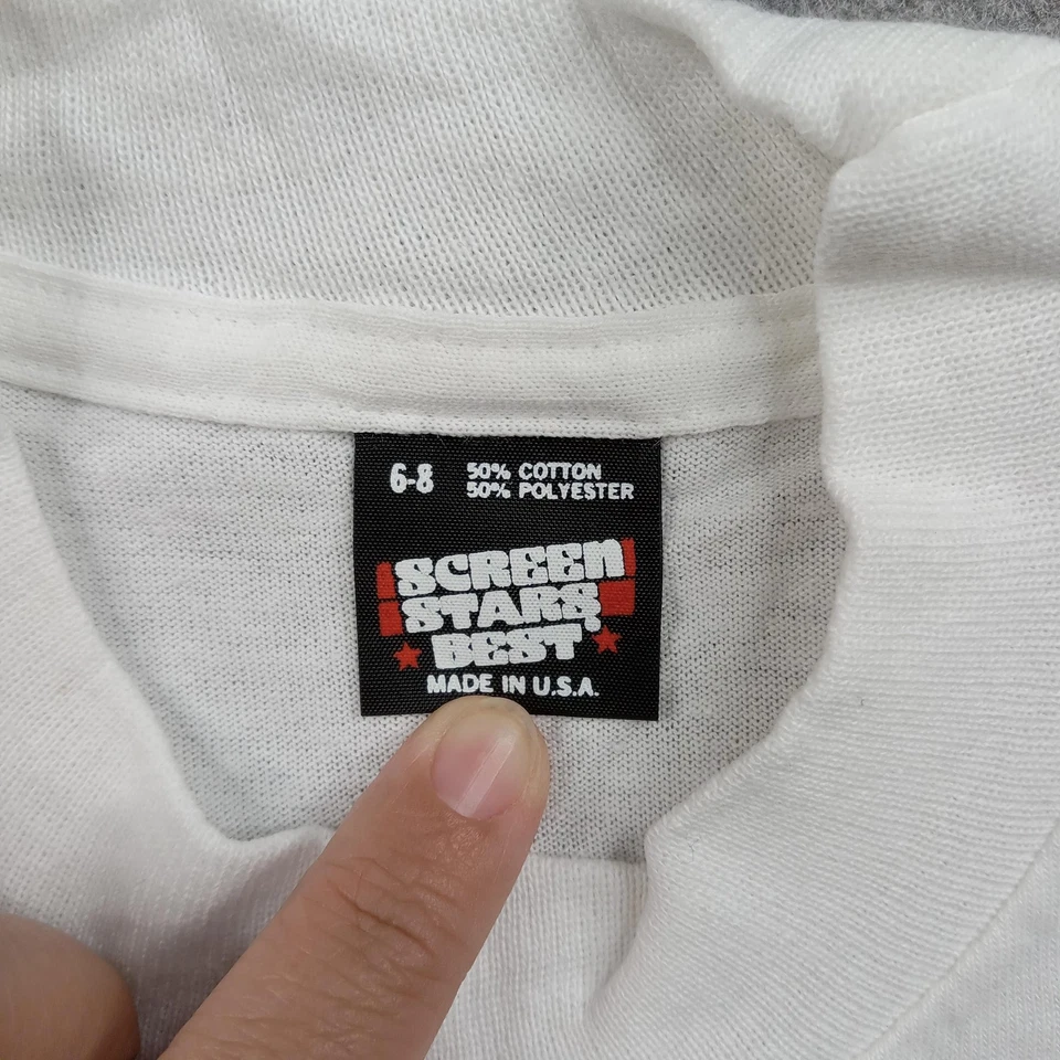 Vintage Crayola Shirt Youth 6-8 Graphic Made USA 90s Y2K Happy Easter Bunny Kids - Image 2 of 4