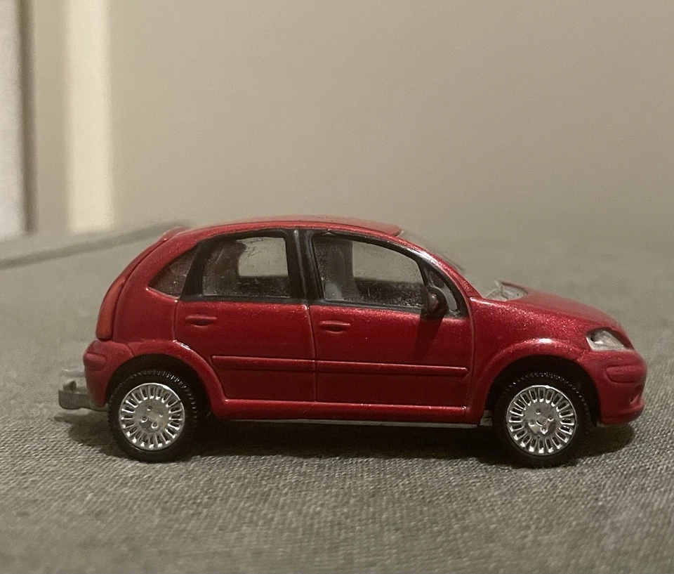 Modellino Norev Citroen C3 1 I 2002 Metallo 3 Inches 1:55 1/55 Stato Corretto - Immagine 3 di 4