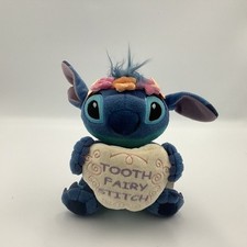 Disney Store Tooth Fairy Stitch Mini Bean Bag Plush 6" Lilo  Stitch   Rare