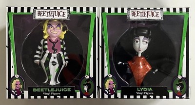 Beetlejuice & Lydia 4.5'' Tall Vinyl Figure By Cutterfly (NEW, SHIPS FREE)