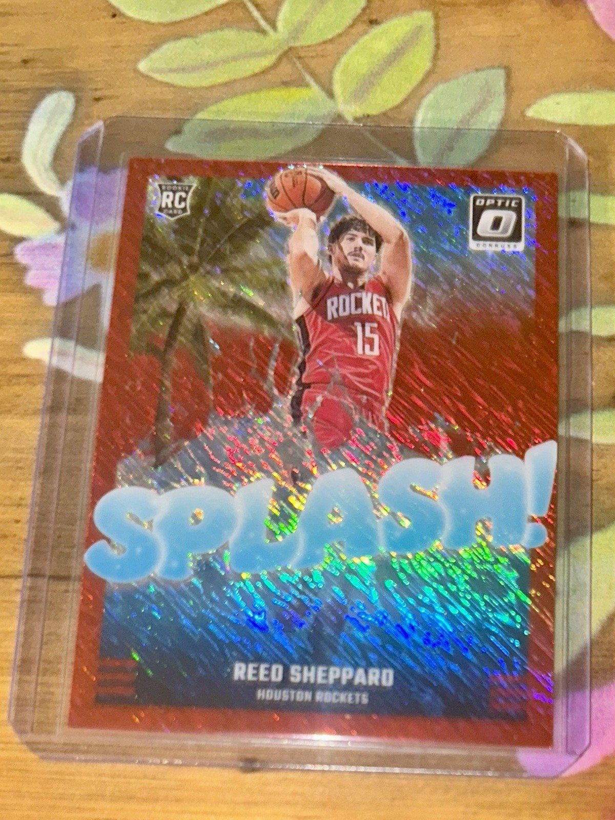 2024-25 Panini Donruss Optic - Reed Sheppard Rookie Splash Red Shimmer /75 RC