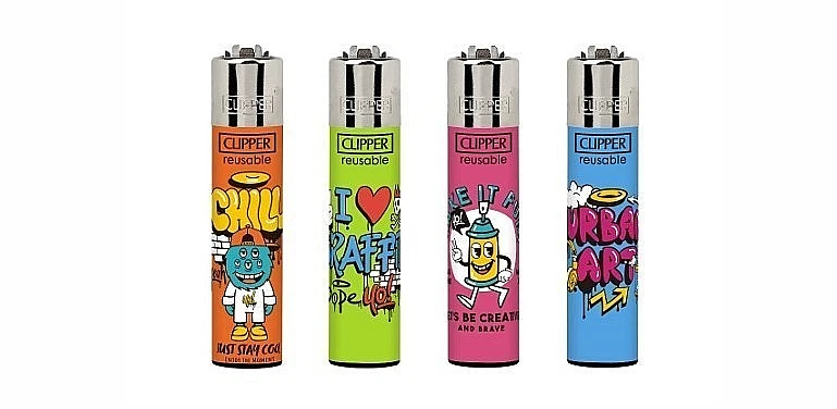 Clipper  4 x creative Refillable Lighters  collectable set of 4+ bonus - Picture 1 of 2
