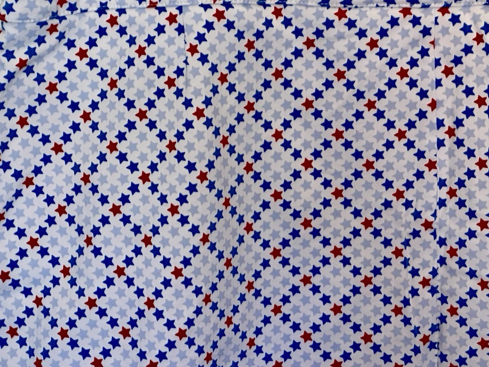 Pantalón corto de golf Lady Hagen 17" control abdomen para mujer talla XXL estrella a cuadros azul América Foto 2 de 4