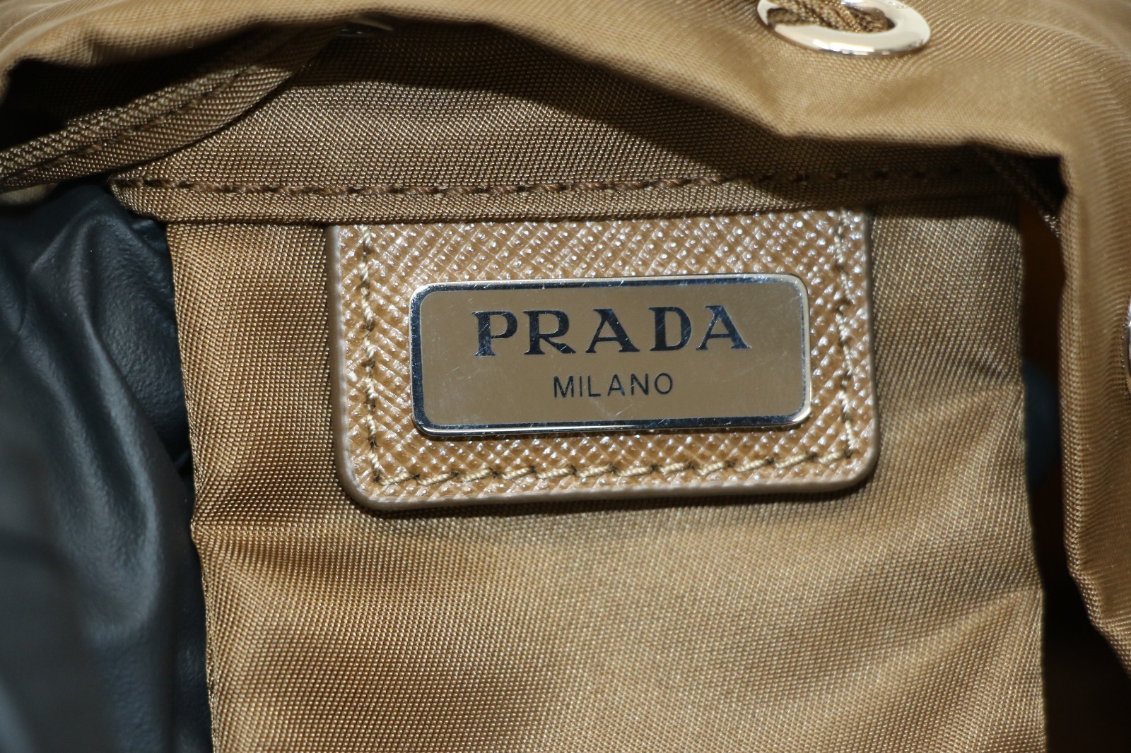 Prada Re-Nylon Drawstring Pouch - Brandy/Brown - image 10