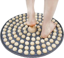 Wood Foot Acupressure Mat - Ergonomic Massager for Feet Relax, Wood... 