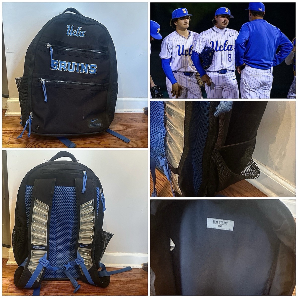 ucla bruins Team Issued Baseball Travel Backpack # Elite Bag Nike ucla bruins Team Issued Baseball Travel Backpack # Elite Bag Nike