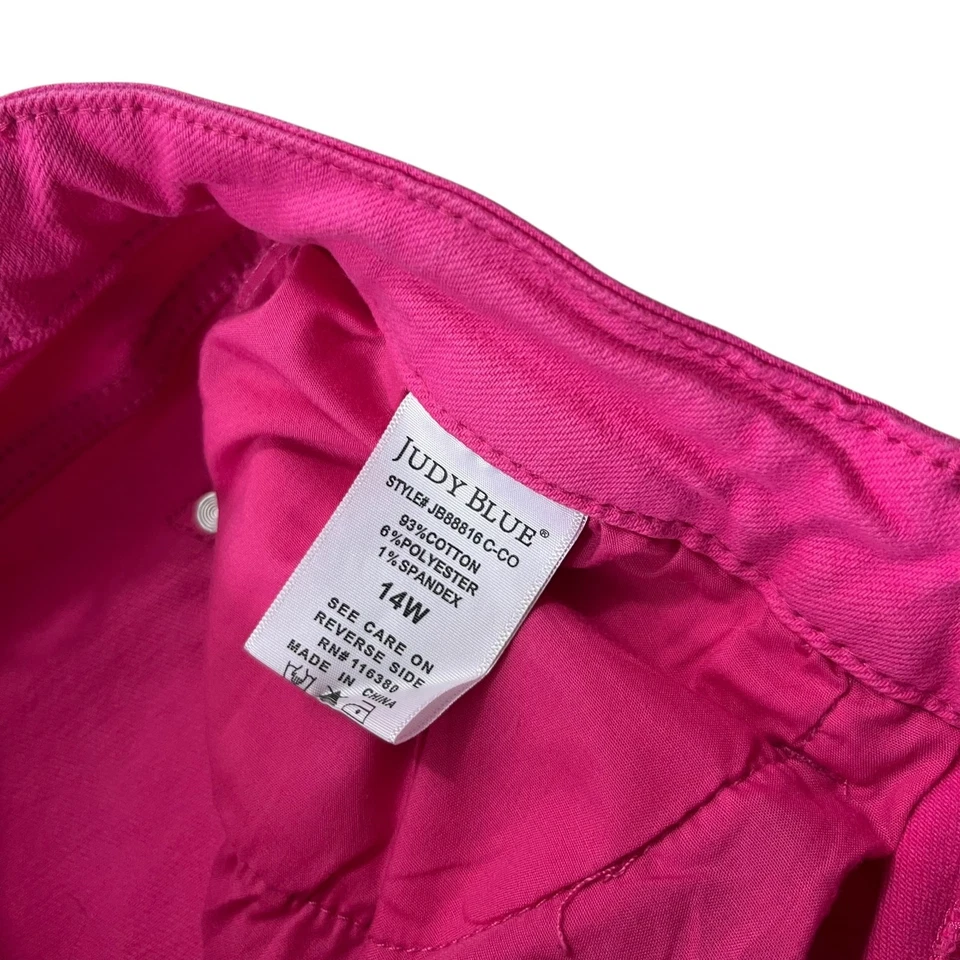Judy Blue  stretch jeans Women's 14W Pink - Image 3 of 4