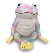 Shinada Global Mochi Series Frog Rainbow XL Plush Toy