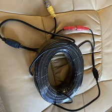 100ft Video Power Cable BNC RCA Cord Wire for CCTV Security Camera System B