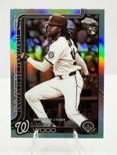 2025 Topps Chrome Update Sepia Refractor James Wood Rookie Debut Card