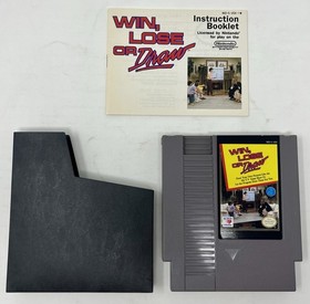 Win, Lose or Draw Nintendo NES Complete in box  VG+ condition