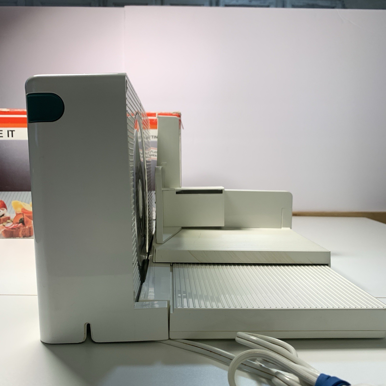 Krups Slice It Electric Food Slicer 213A Box W/ Manual Pre - White