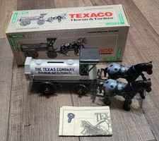 Ertl Texaco Horse Tanker Bank 1991 pc. 9390VP NIB With Key