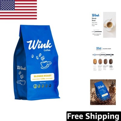 Sustainably Sourced Colombian Blonde Roast Coffee - Large 2.2 lb Whole Beans