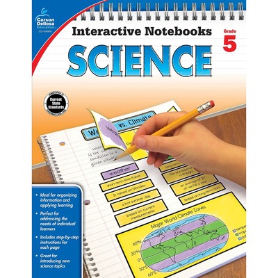 CARSON-DELLOSA Interactive Notebooks Science Gr 5 104909